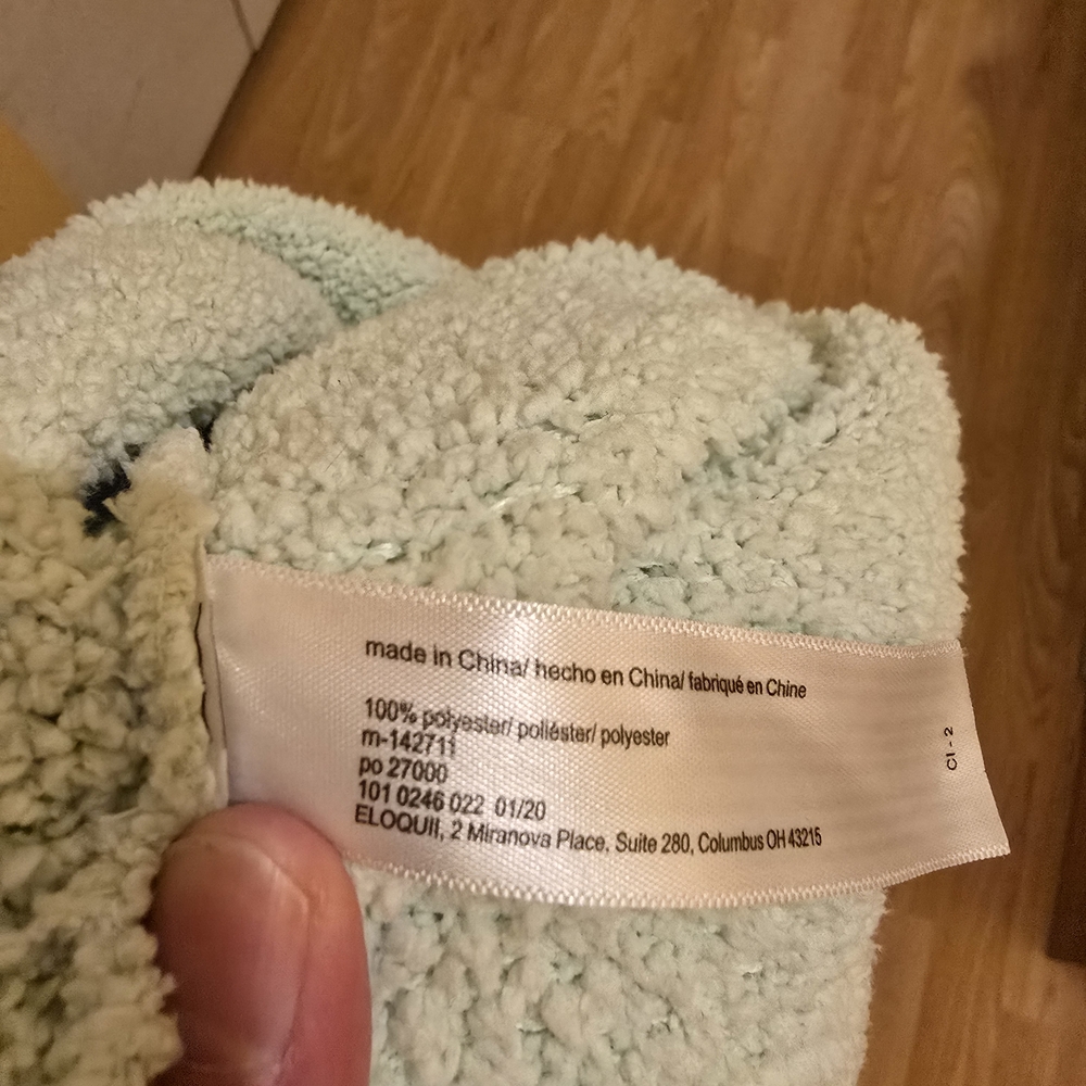 Eloquii Mint Green Sherpa Throw